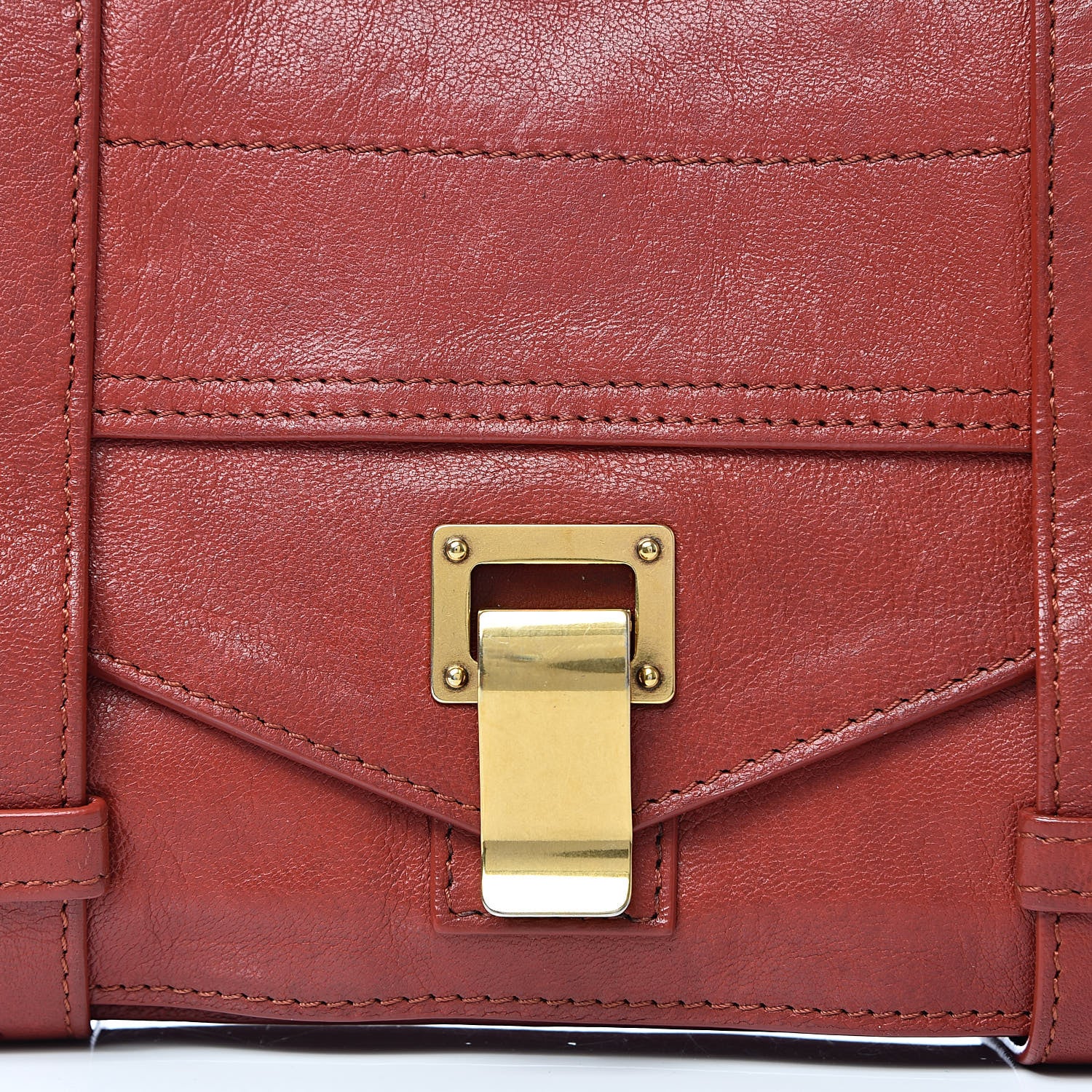 Proenza Schouler Lambskin PS1 Pochette Clutch Paprika 9 of 9
