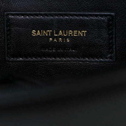 Saint Laurent Grain De Poudre Medium Classic Monogram Kate Satchel Black 5 of 9