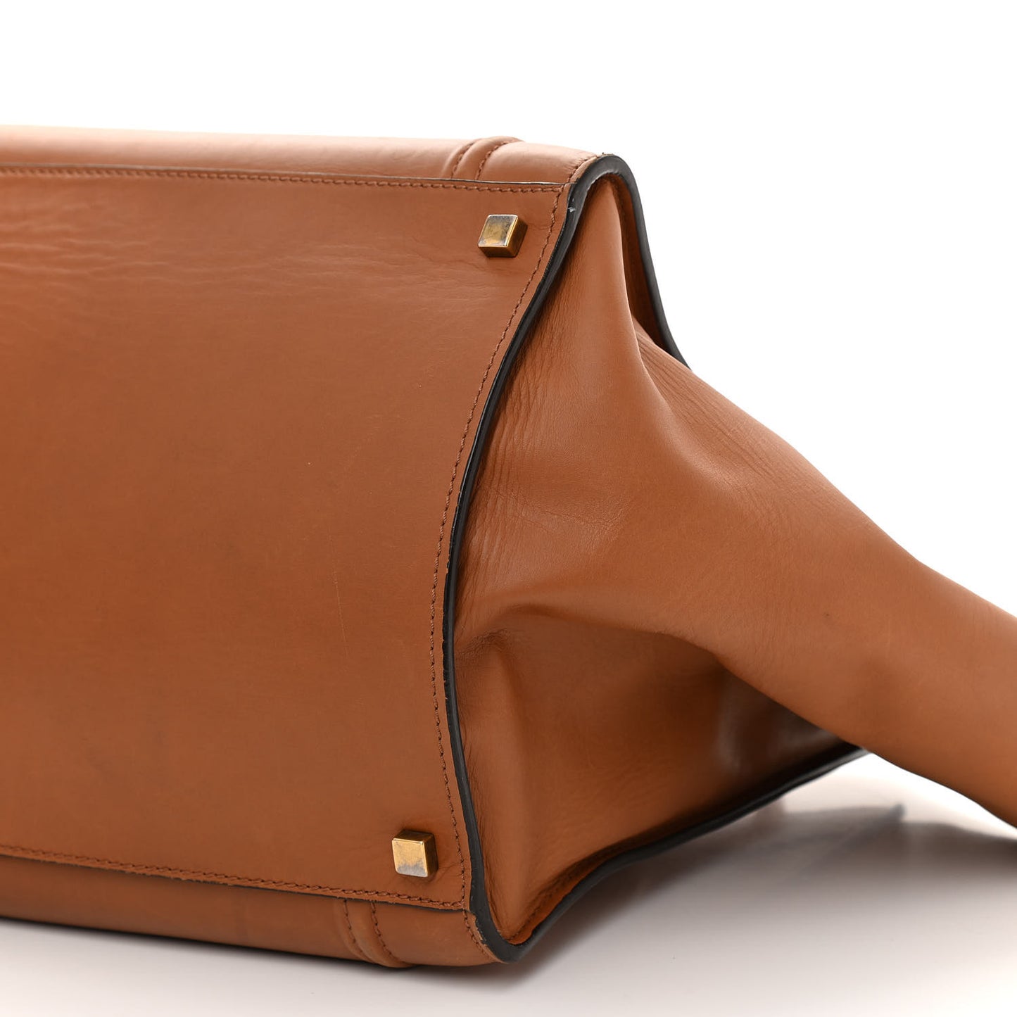 Smooth Calfskin Medium Phantom Luggage Tan