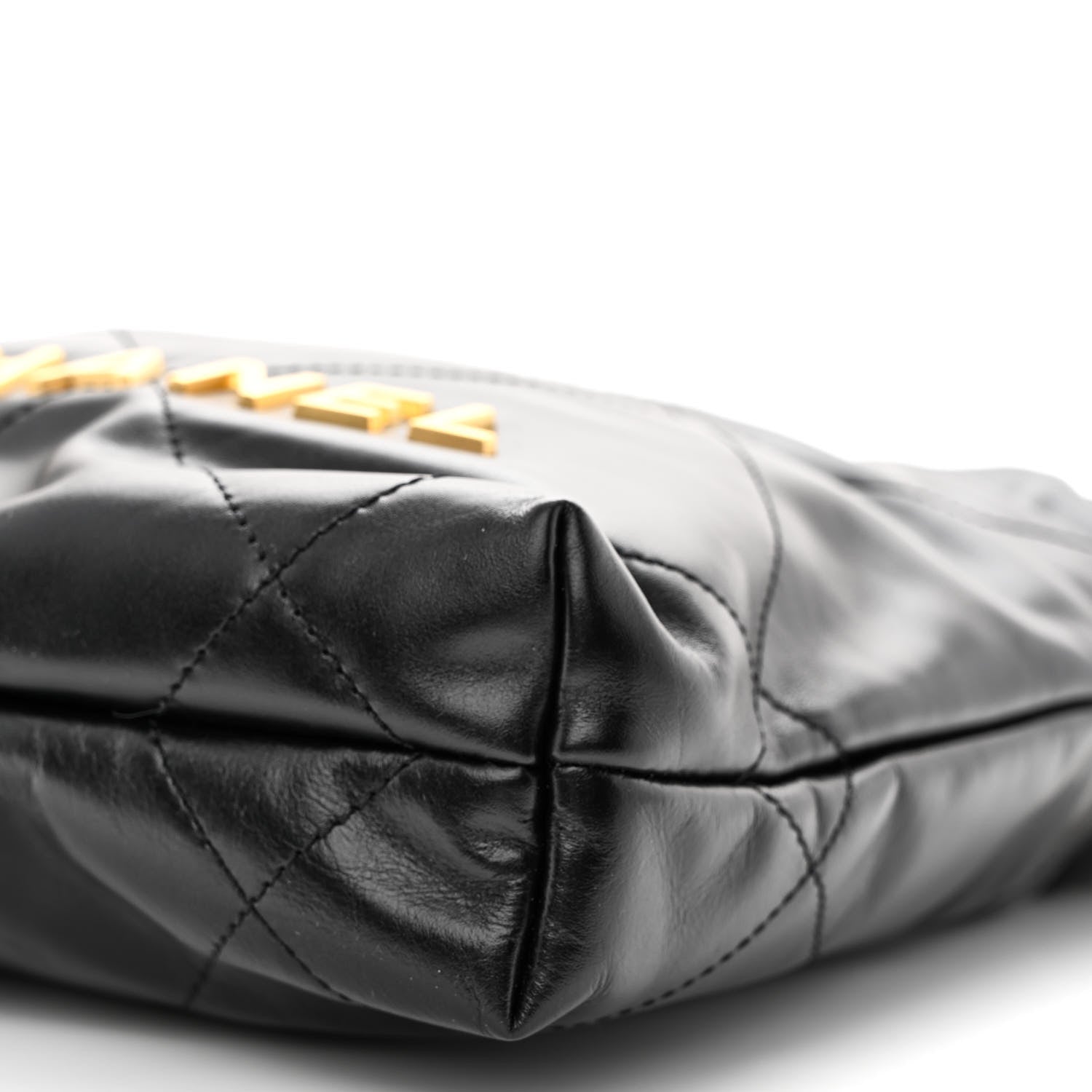 Chanel Shiny Calfskin Quilted Mini Chanel 22 Black 10 of 11