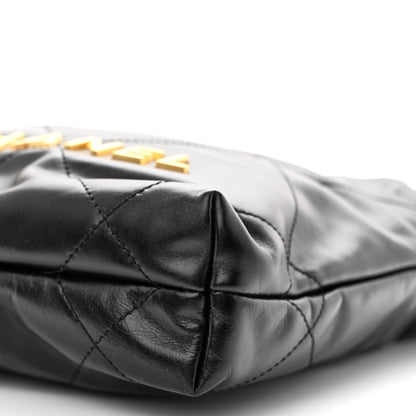 Chanel Shiny Calfskin Quilted Mini Chanel 22 Black 10 of 11