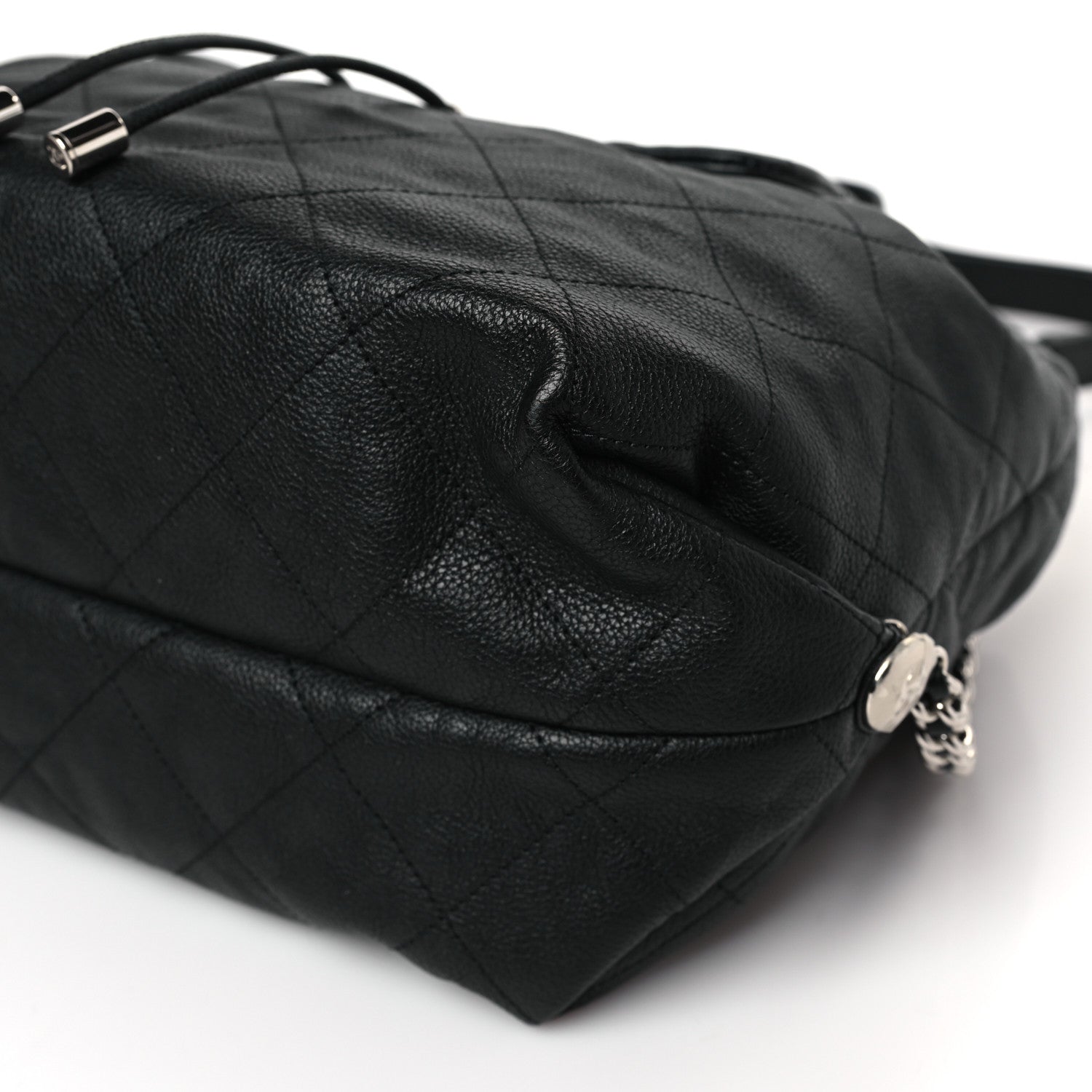 Chanel Grained Calfskin Stitched Braided With Style Backpack Black 8 of 9