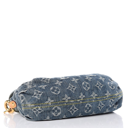 Louis Vuitton Monogram Denim Mini Pleaty Blue 4 of 10