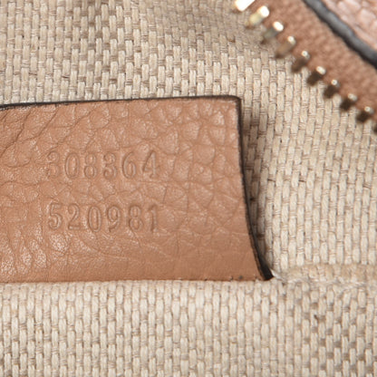 Gucci Pebbled Calfskin Small Soho Disco Bag Rose Beige 7 of 7