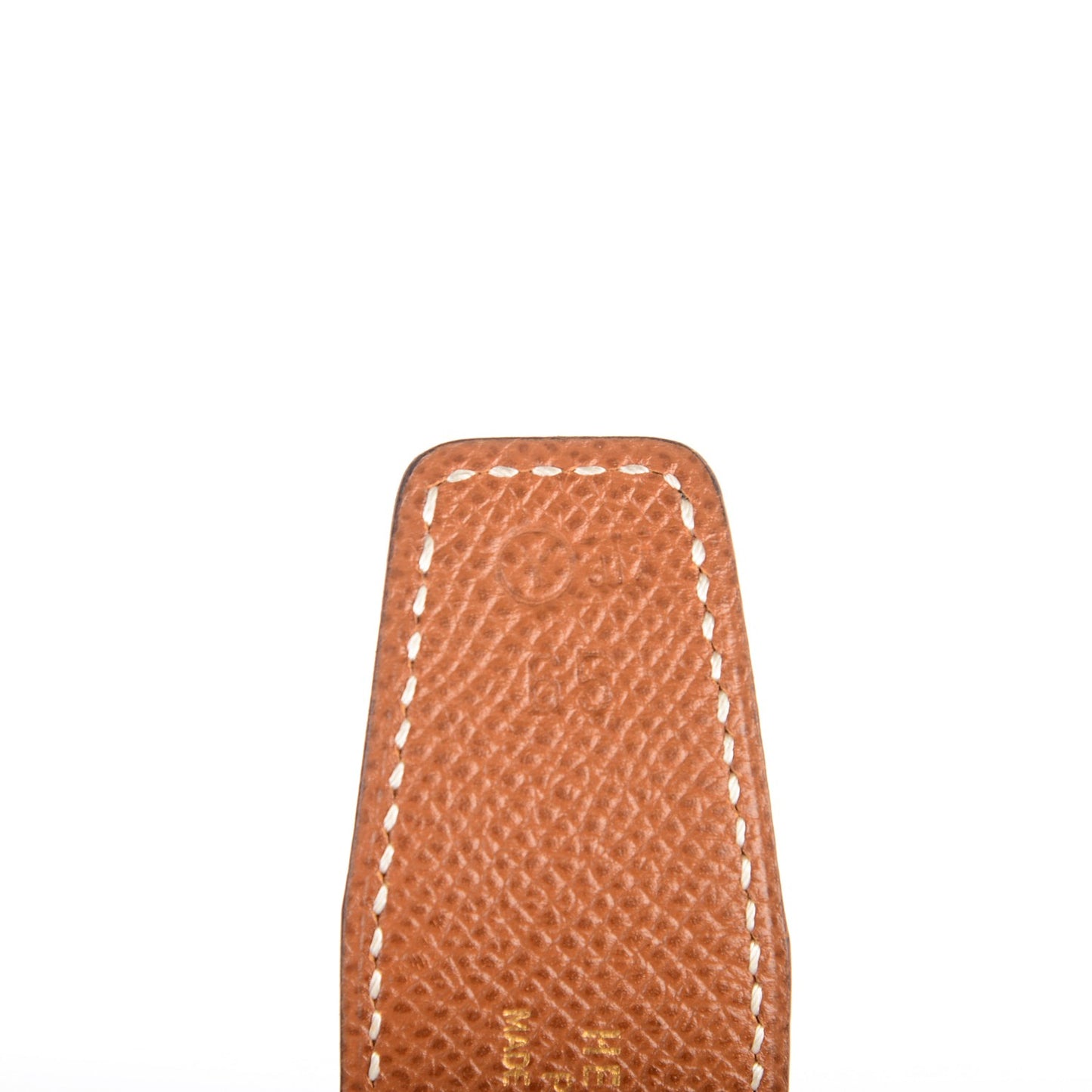 Box Courchevel 32mm H Belt 65 Black Gold