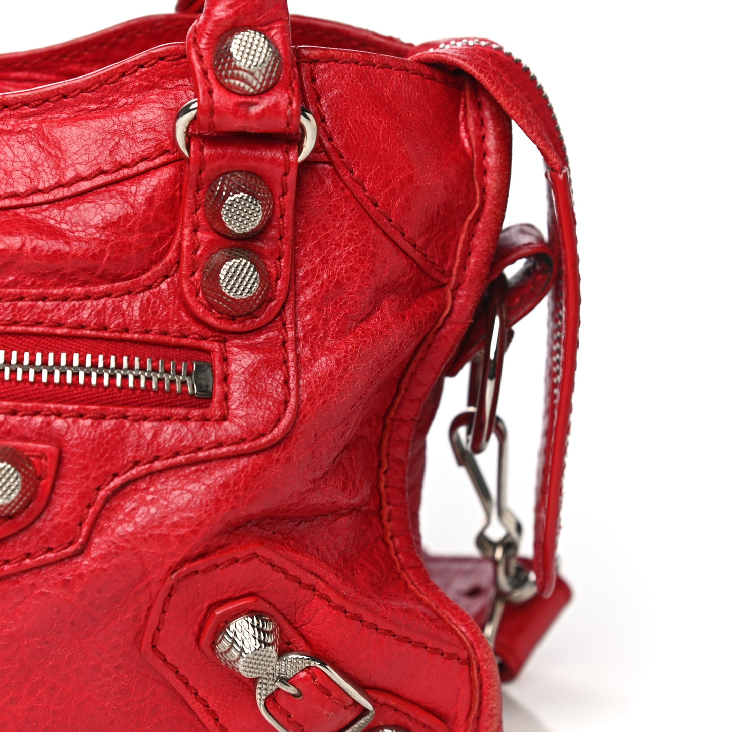 Agneau Giant 12 Silver Hardware Mini City Rouge Cardinal