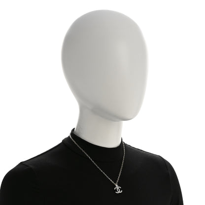 Chanel Crystal CC Necklace Gold Silver 2 of 6