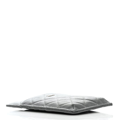 Chanel Caviar Quilted Classic iPhone Pouch Grey 4 of 8