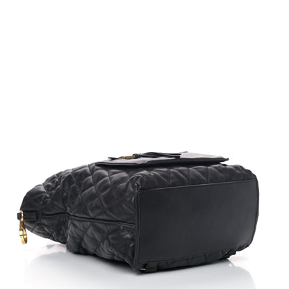 Givenchy Rubberized Canvas Quilted Duo Backpack Black 3 of 7