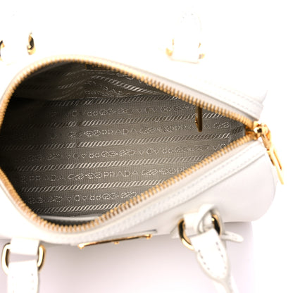 Prada Saffiano Lux Top Handle Crossbody Bag White 5 of 10