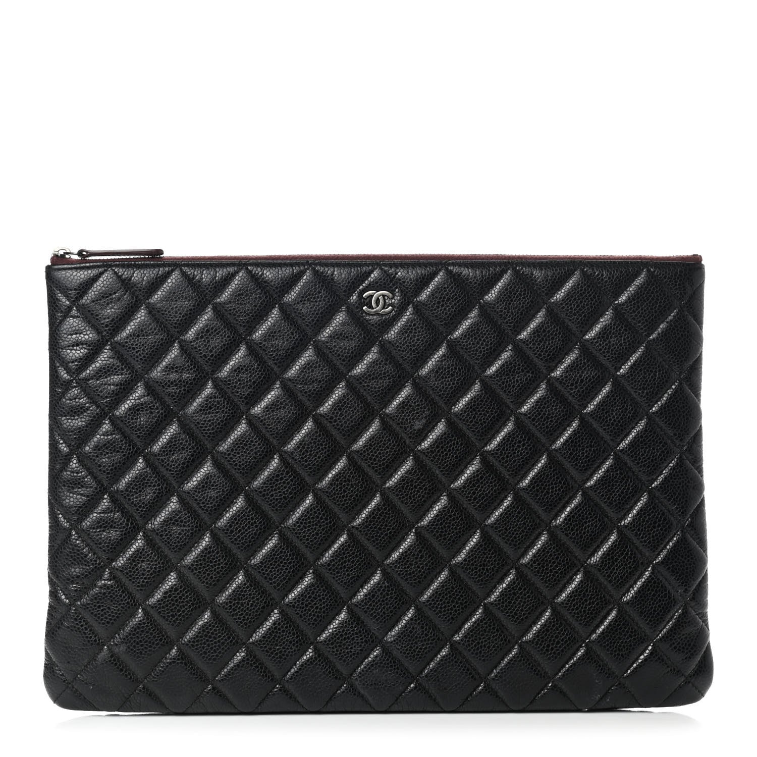 Chanel Caviar Quilted Large Cosmetic Case Black 1 of 10