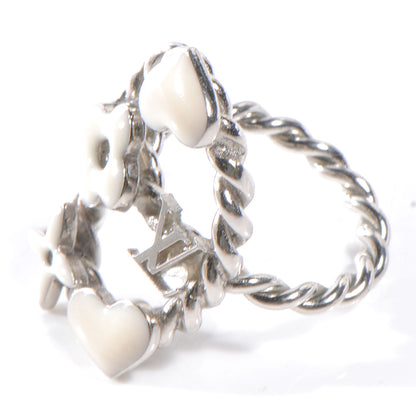Louis Vuitton Sweet Monogram Coeurs Ring 6.5 White 4 of 5