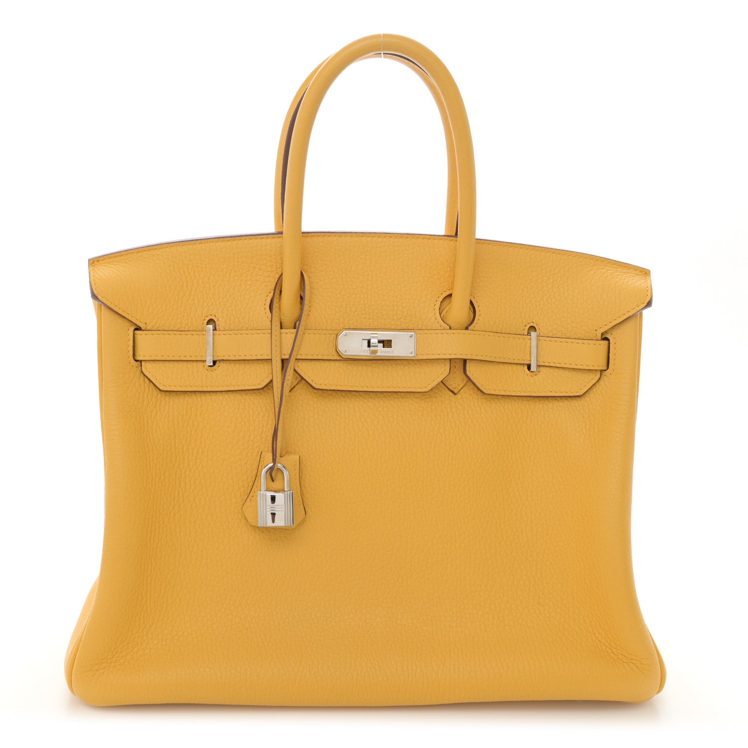 Hermes Taurillon Clemence Birkin 35 Soleil 1 of 13
