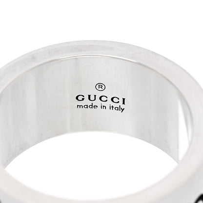 Gucci Sterling Silver GucciGhost Hamlet Skull Band Ring 52 6 4 of 5
