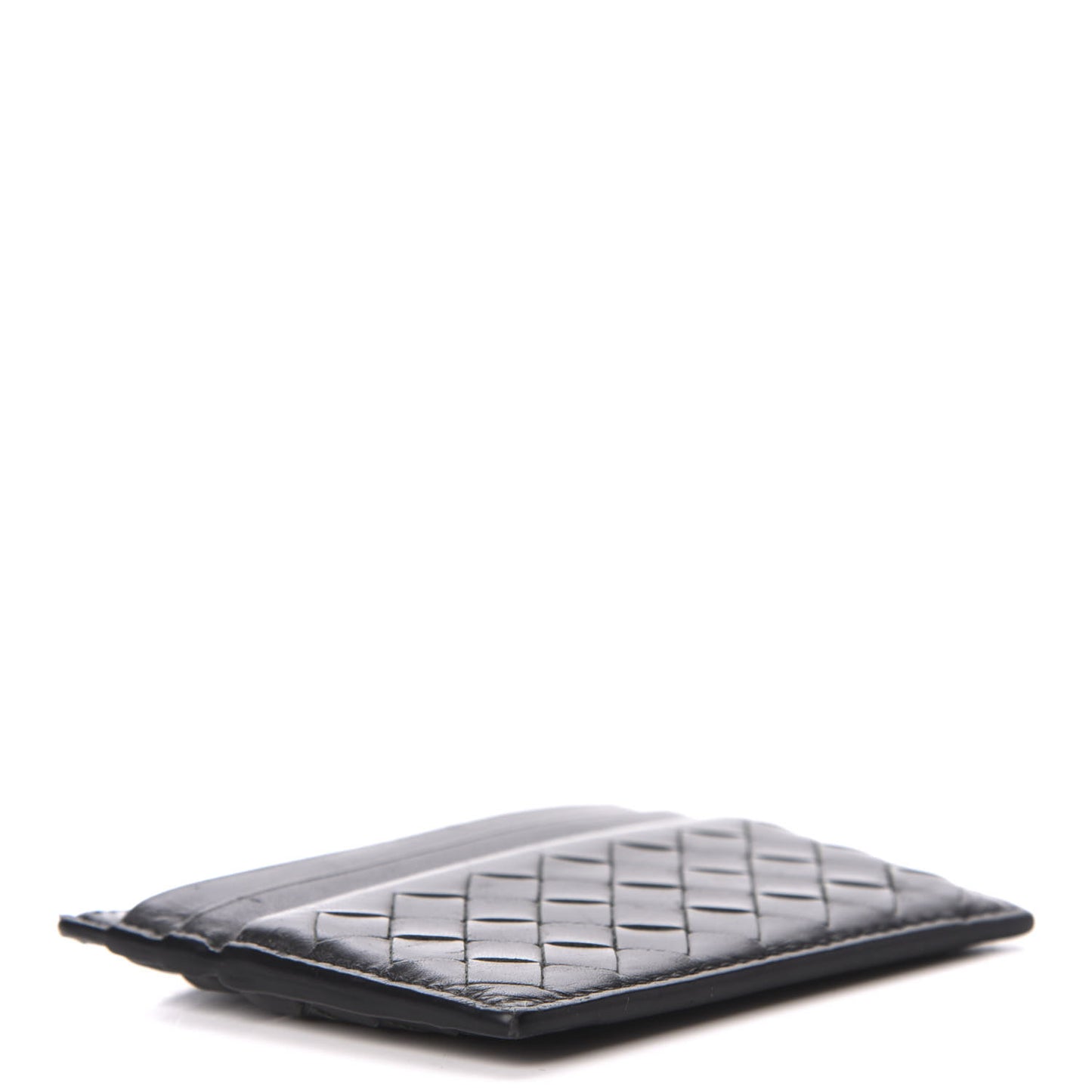 Nappa Intrecciato Card Holder Black