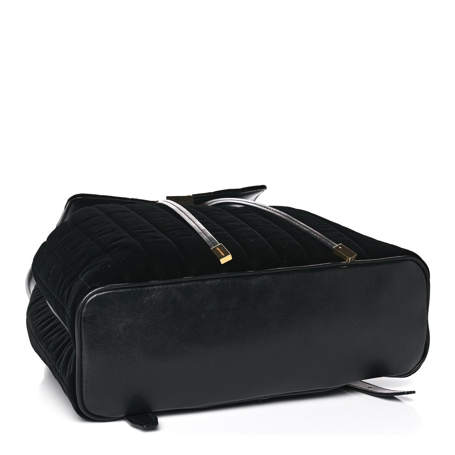 Saint Laurent Velvet Matelasse Vicky Backpack Black 3 of 14