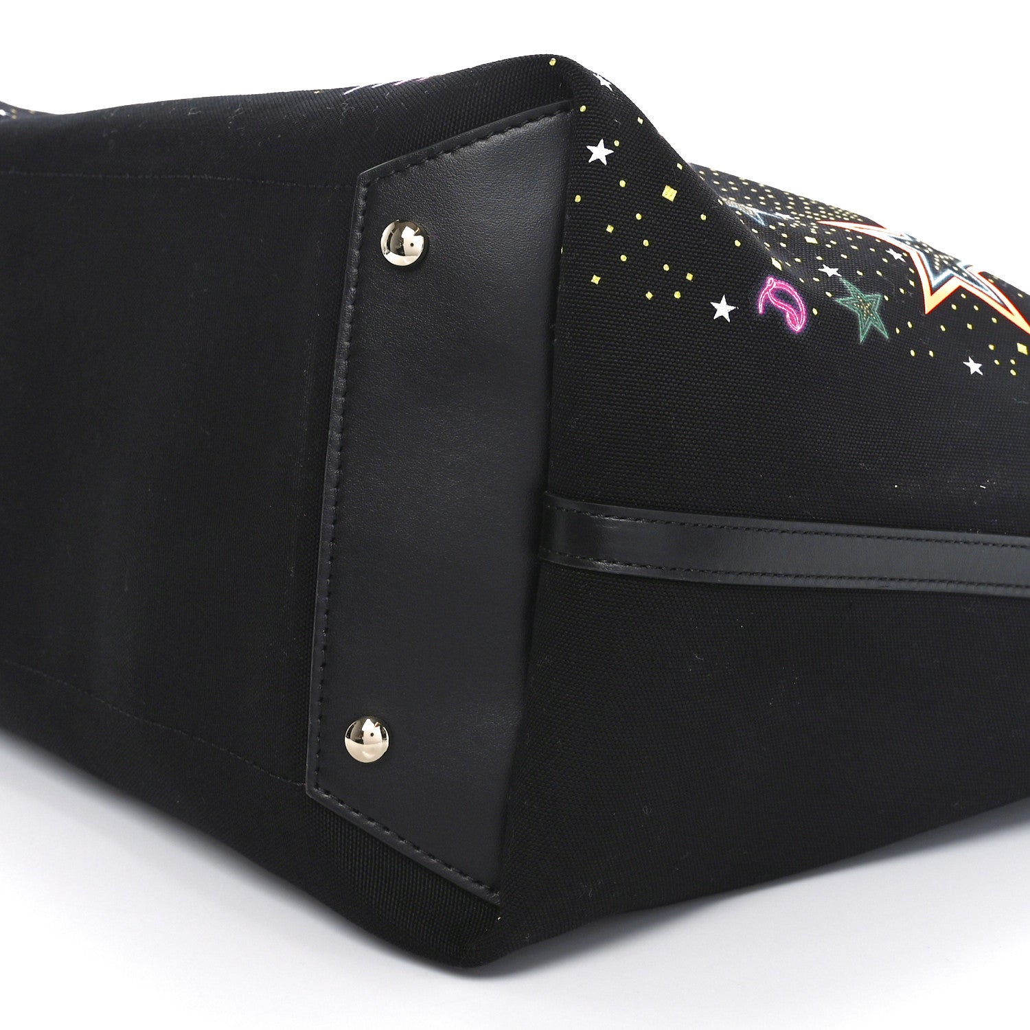 Christian Louboutin Canvas Frangibus Starlight Tote Black 9 of 9