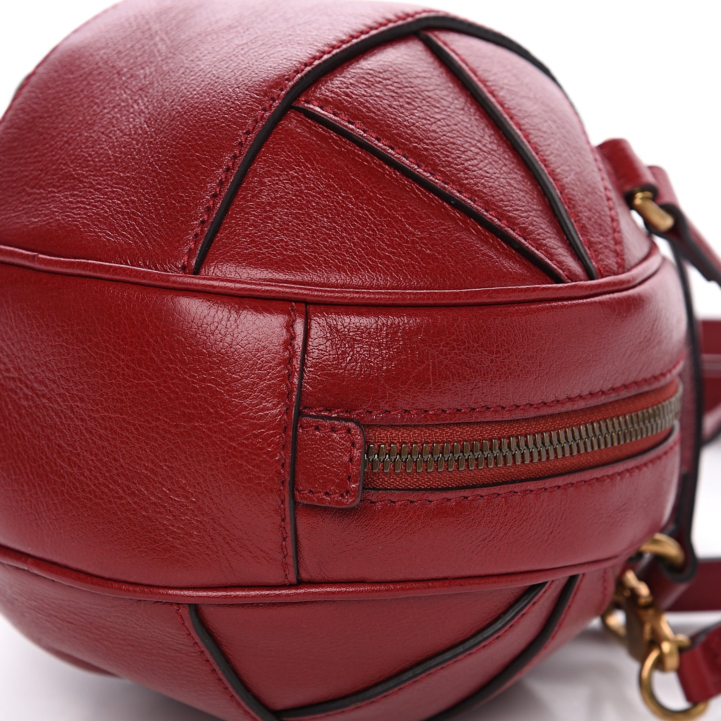 Piuma Lux Energy Mini Tifosa Basketball Shaped Shoulder Bag Romantic Cerise