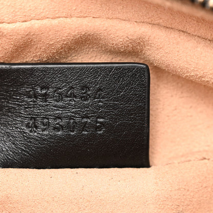 Gucci Calfskin Matelasse GG Marmont Belt Bag 85 34 Black 7 of 17