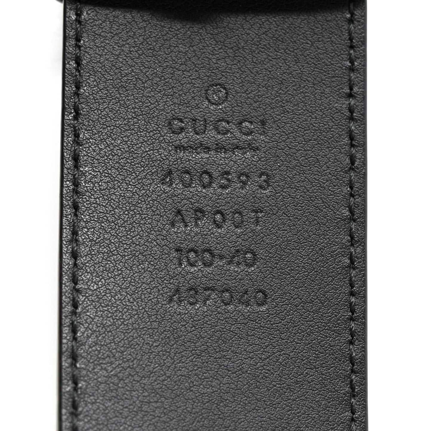 Calfskin Double G 40mm Belt 100 40 Black