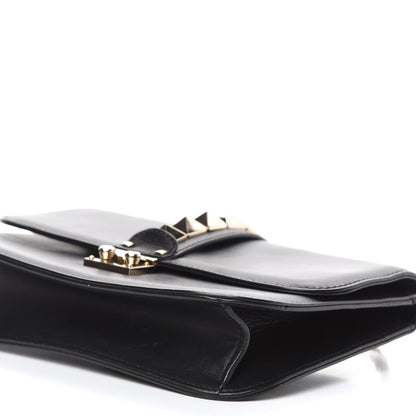 Valentino Garavani Vitello Medium Glam Lock Rockstud Flap Black 7 of 10