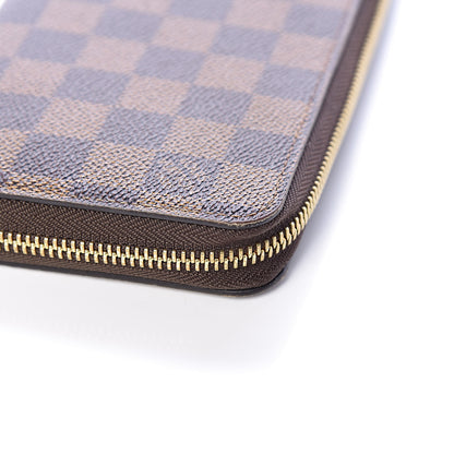 Louis Vuitton Damier Ebene Zippy Wallet Rose Ballerine 9 of 10