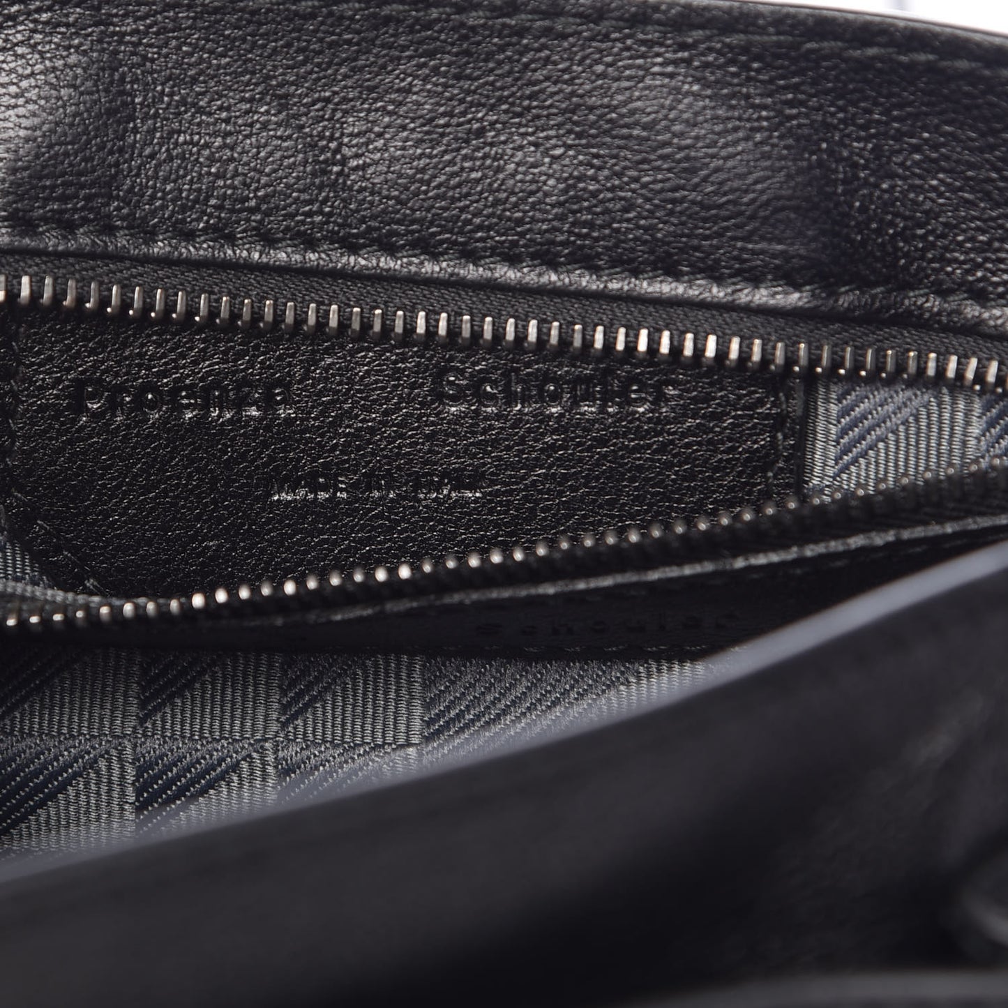 Lambskin Fringe PS1 Crossbody Pouch Black