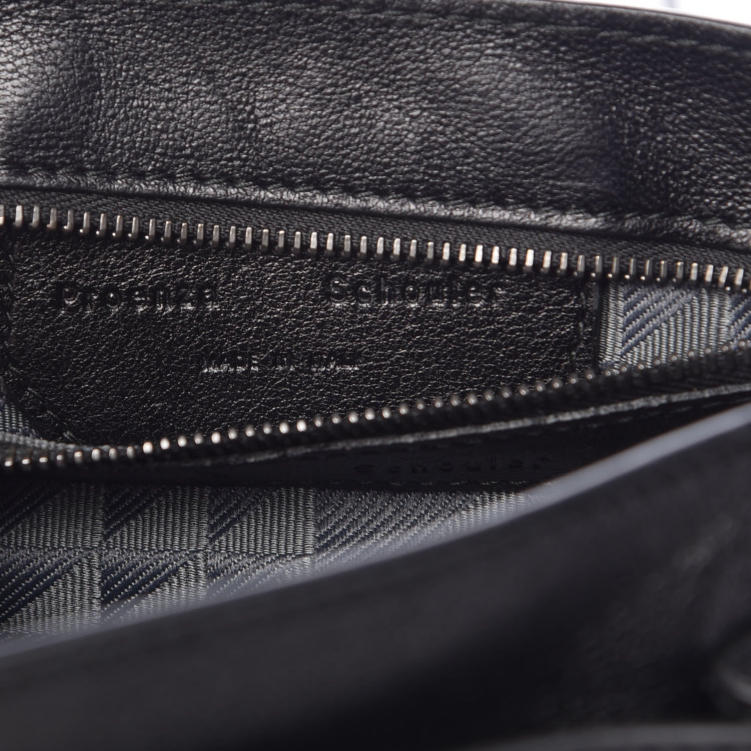 Proenza Schouler Lambskin Fringe PS1 Crossbody Pouch Black 7 of 8
