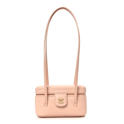 Chanel Shiny Caviar Preppy Coco Long Vanity With Strap Light Pink 1 of 12