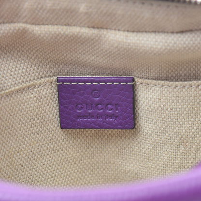 Gucci Pebbled Calfskin Small Soho Disco Bag Shine Purple 6 of 14