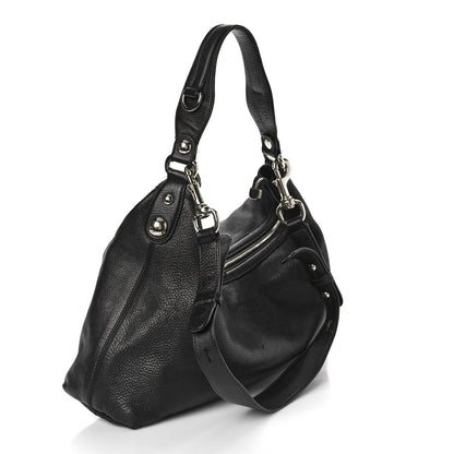 Gucci Calfskin Icon Bit Medium Hobo Black 2 of 14