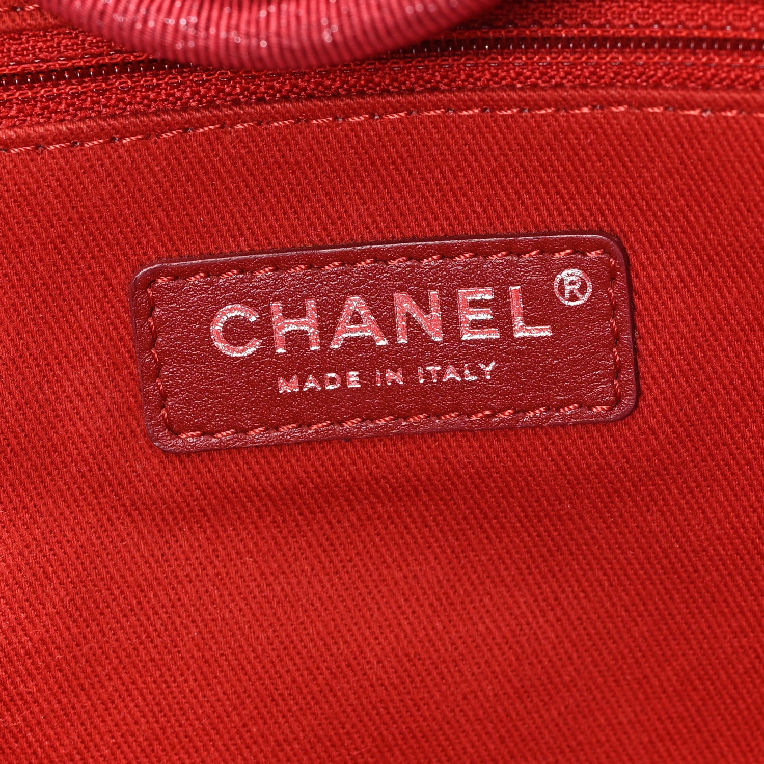 Chanel Lurex Boucle Medium Deauville Tote Red 6 of 11