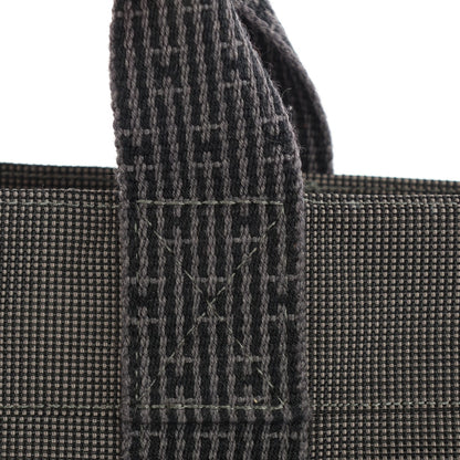 Hermes Canvas Herline MM Tote Grey 13 of 14