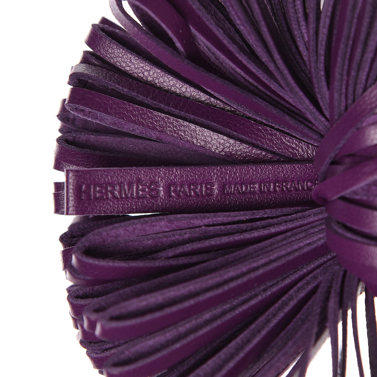 Hermes Lambskin Carmen Tassel Key Holder Violet 3 of 4