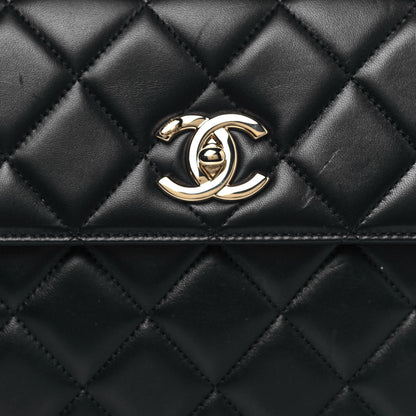 Chanel Lambskin Quilted Small Trendy CC Dual Handle Flap Bag Black 7 of 15