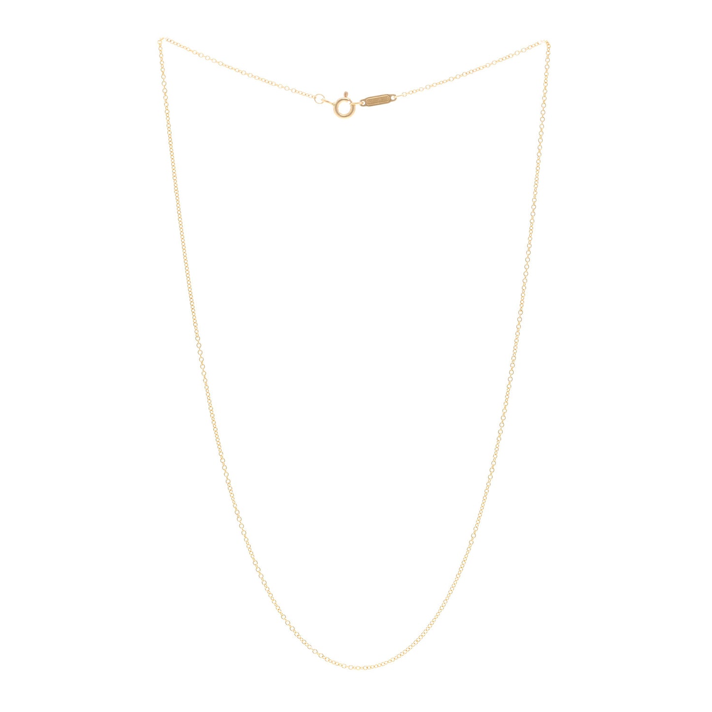 18K Yellow Gold Chain Necklace 16"