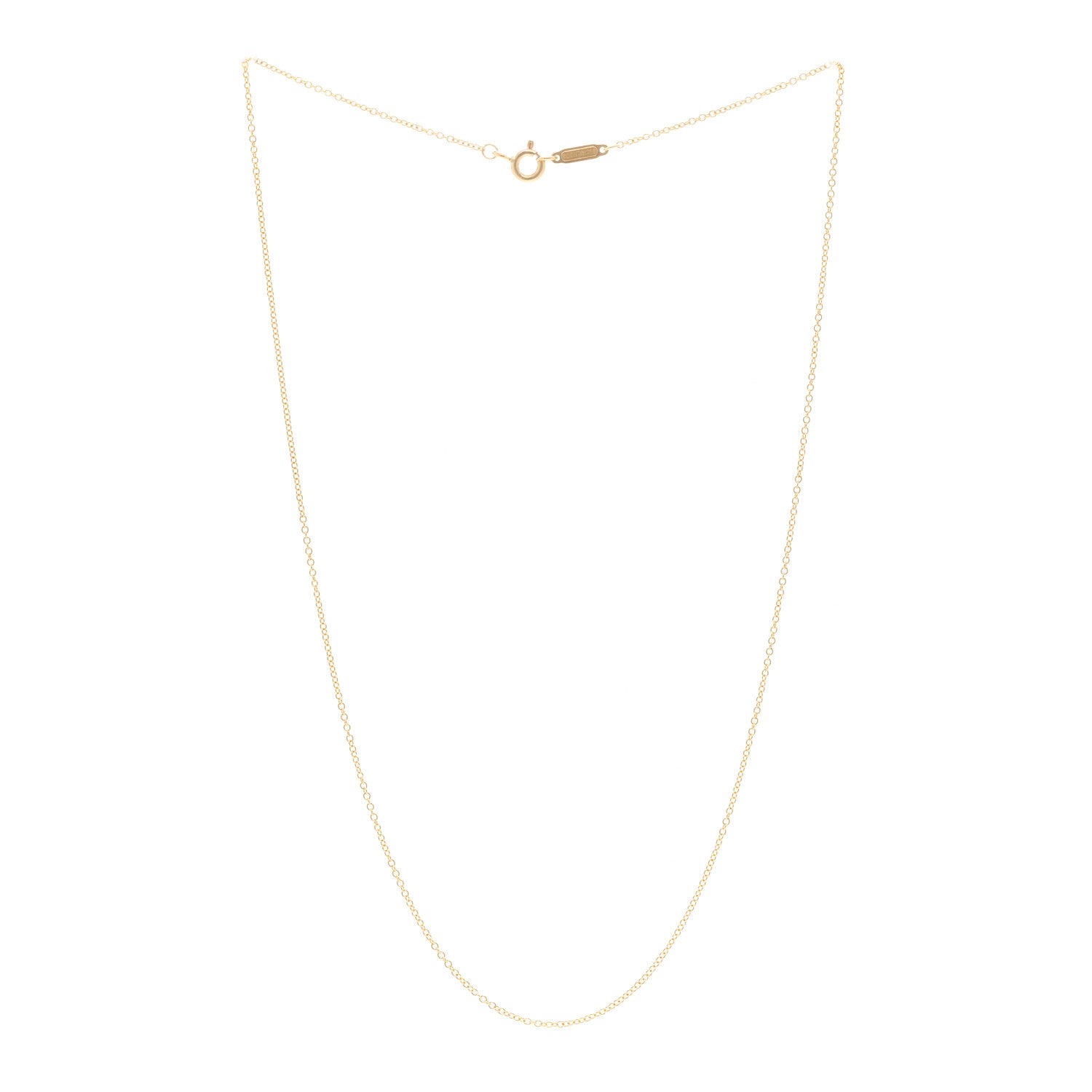 Tiffany 18K Yellow Gold Chain Necklace 16" 3 of 4