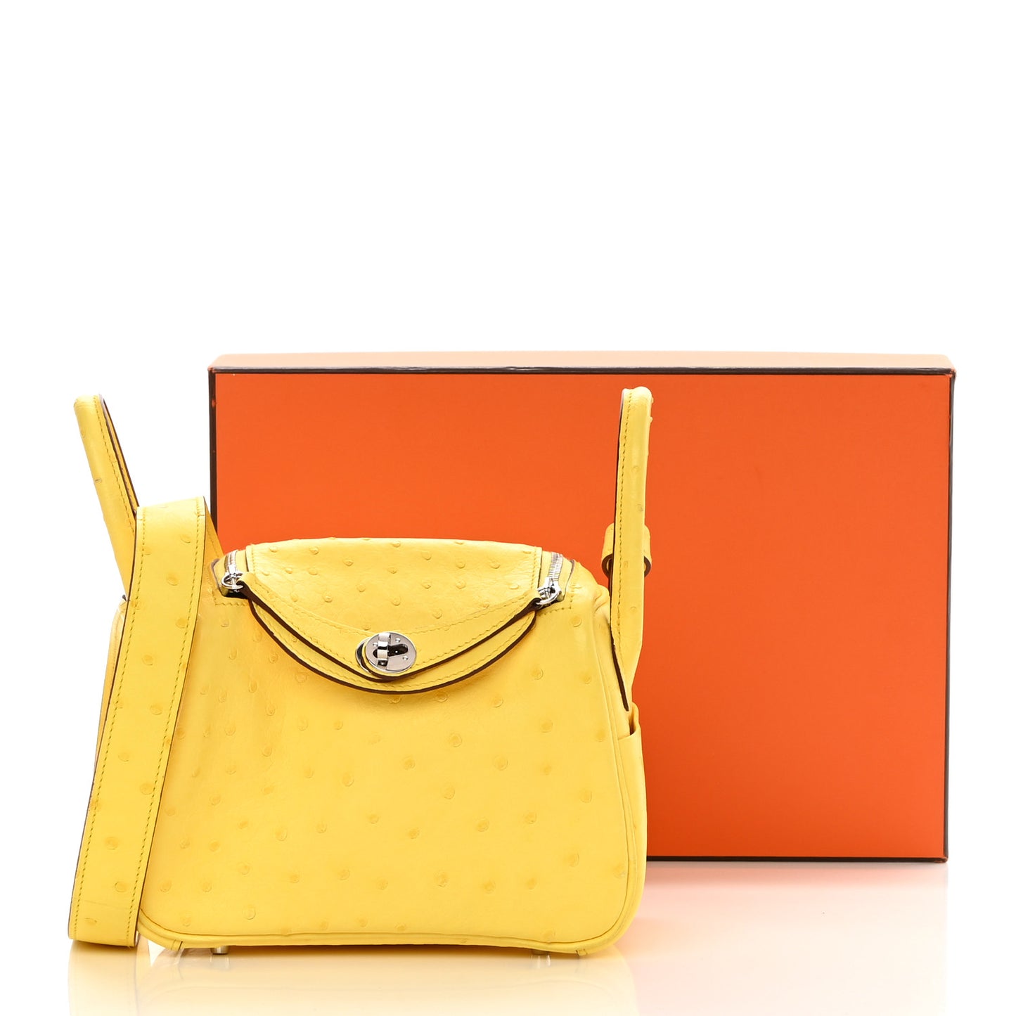 Ostrich Mini Lindy 20 Jaune Citron