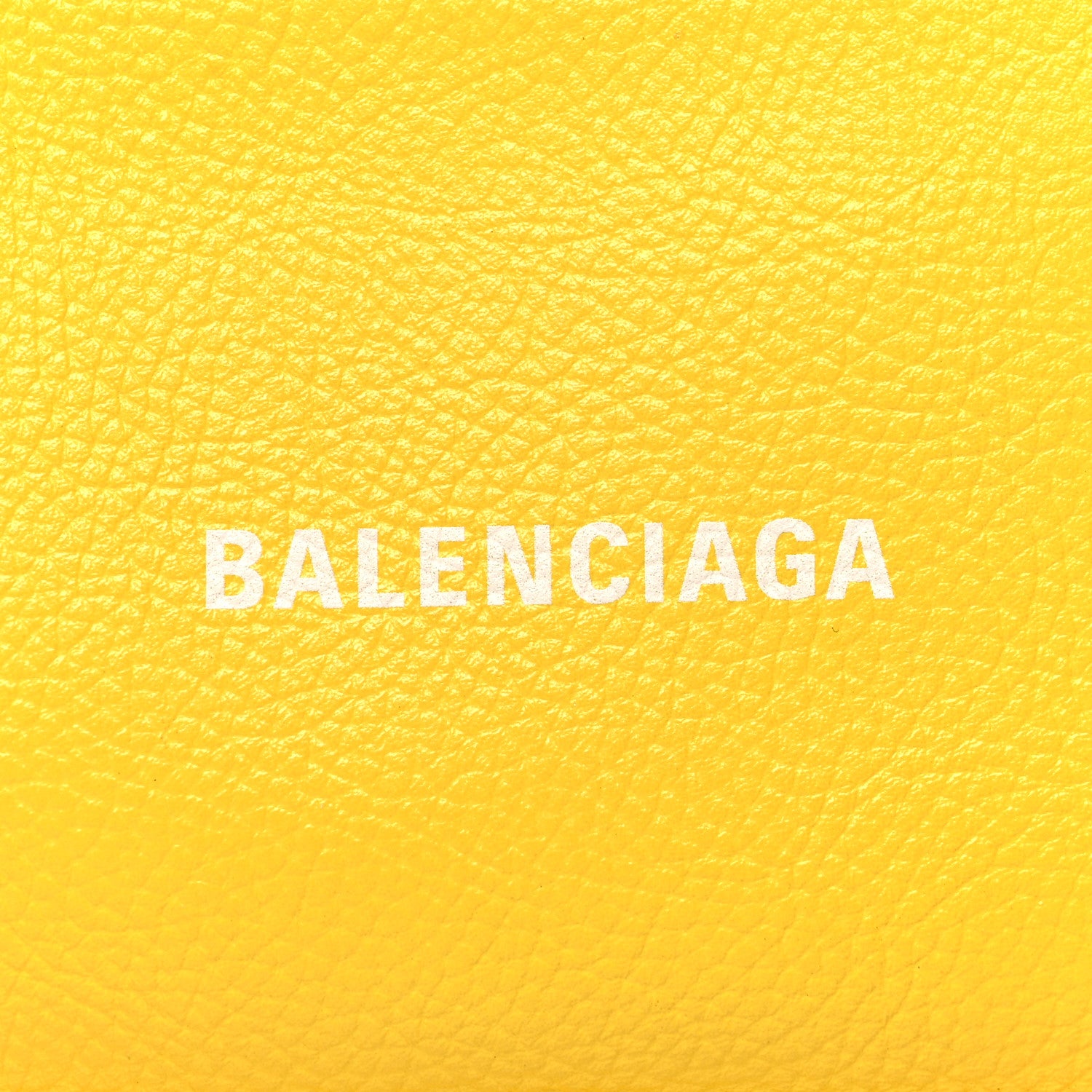 Balenciaga Grained Calfskin Logo Large Cash Long Coin Card Holder Yellow White 6 of 10