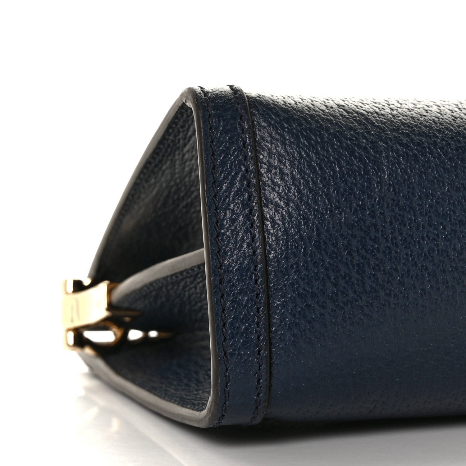 Gucci Textured Calfskin Web Small Ophidia Chain Shoulder Bag Blue Agata 8 of 9