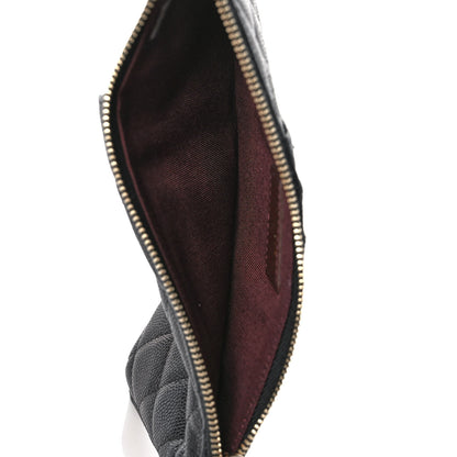 Chanel Caviar Quilted Classic Flat Wallet Pouch Black 5 of 11