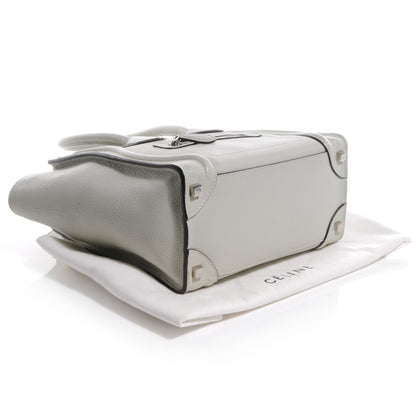 Celine Drummed Leather Micro Luggage Lune 4 of 8