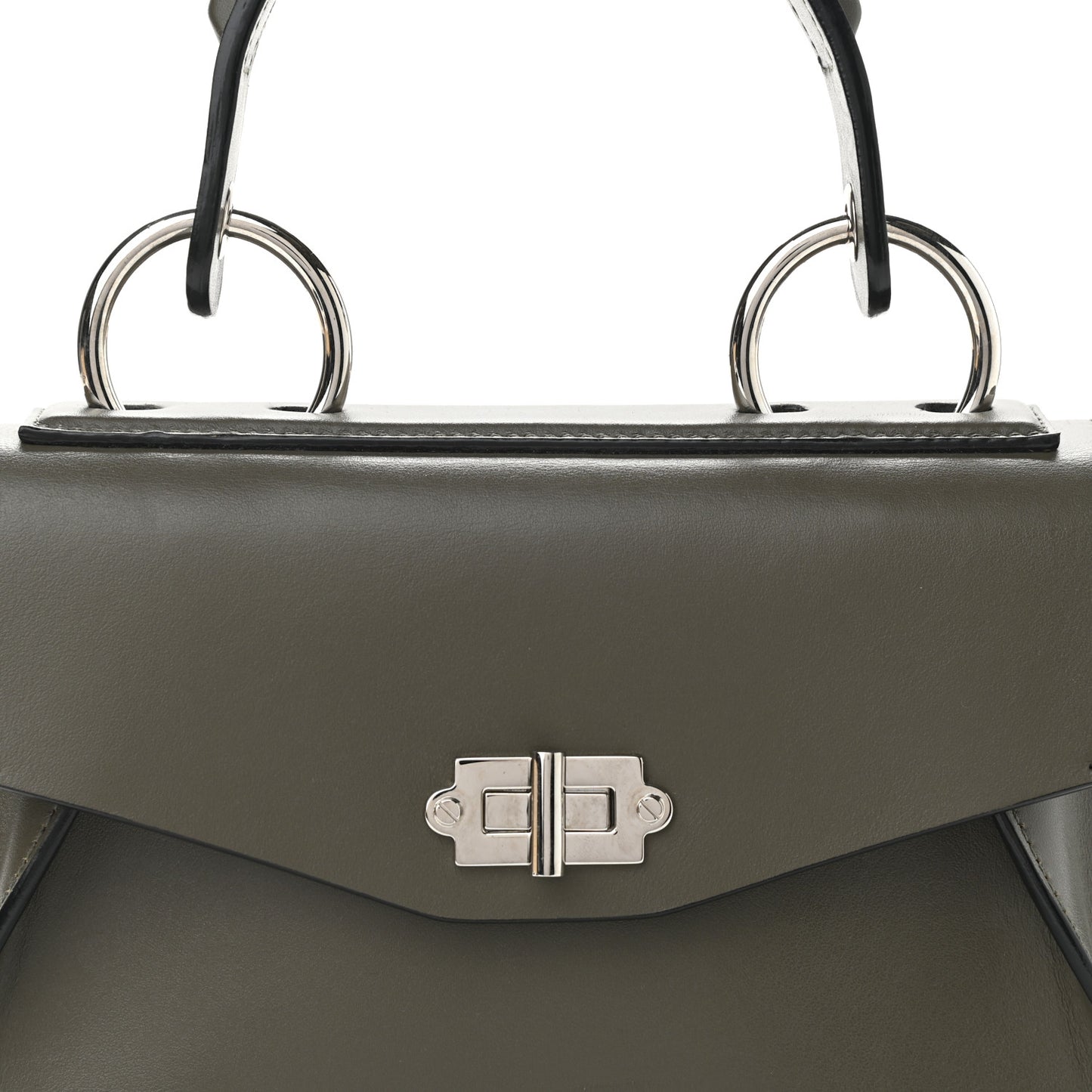 Calfskin Small Hava Top Handle Bag Cypress