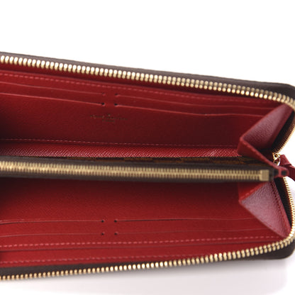 Louis Vuitton Damier Ebene Clemence Wallet Cherry 5 of 10