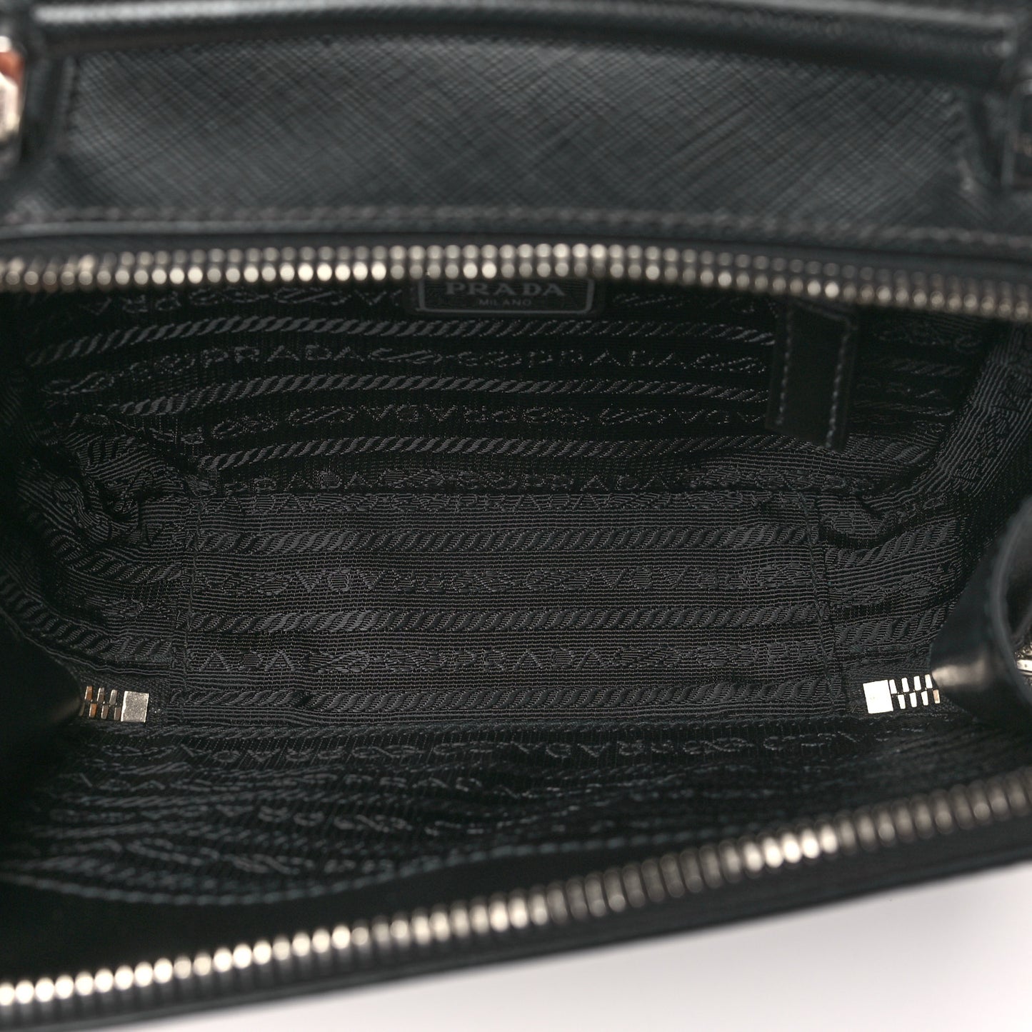Saffiano Travel Small Brique Top Handle Crossbody Bag Black