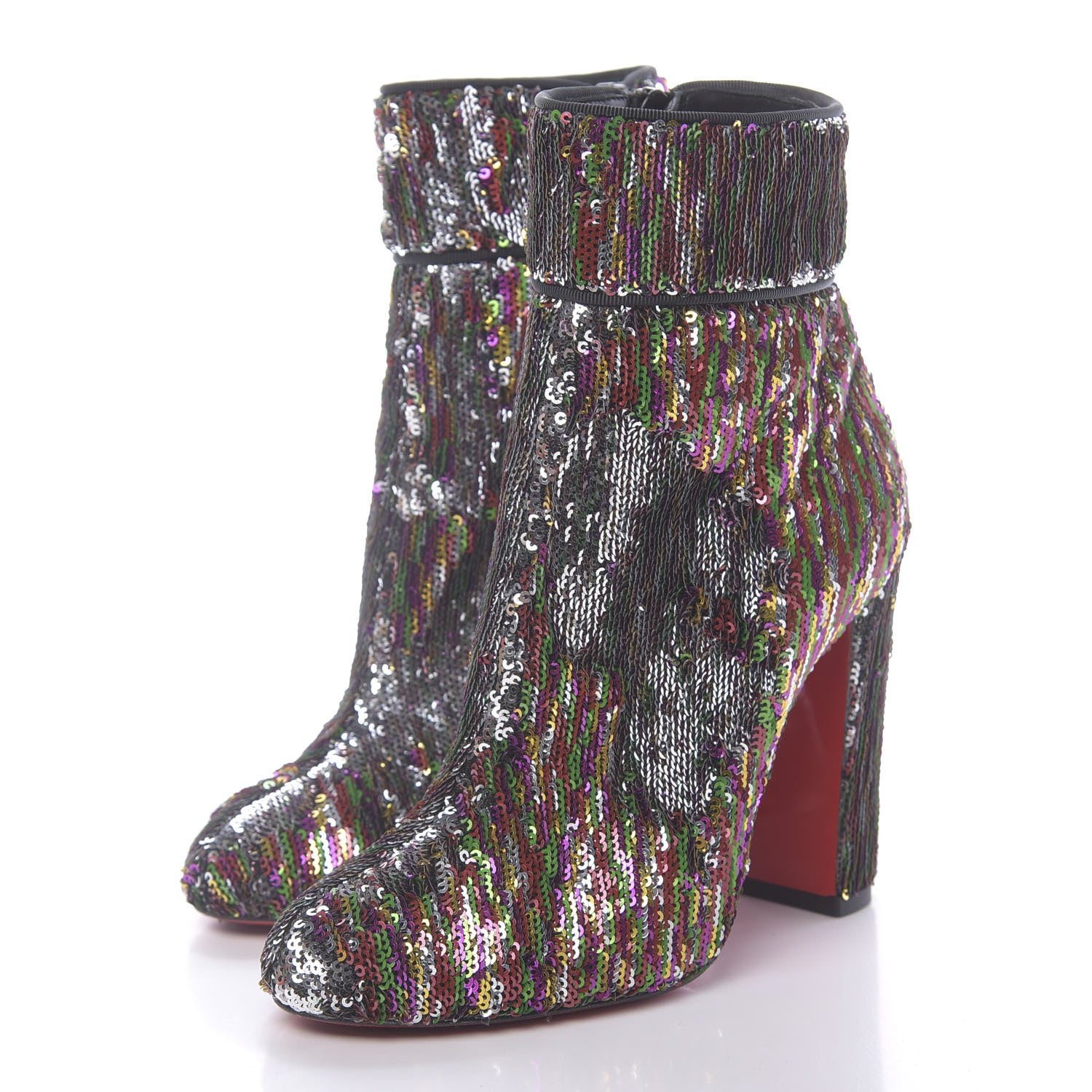 Christian Louboutin Paillettes Moulamax 100 Booties 36.5 Multicolor 5 of 12