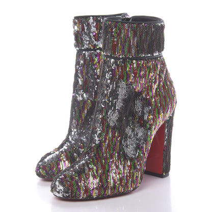 Christian Louboutin Paillettes Moulamax 100 Booties 36.5 Multicolor 5 of 12