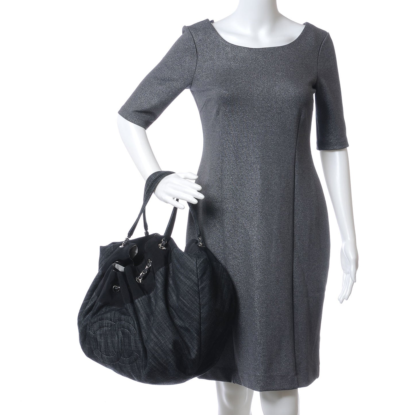 Denim Stretch Spirit Large Cabas Tote