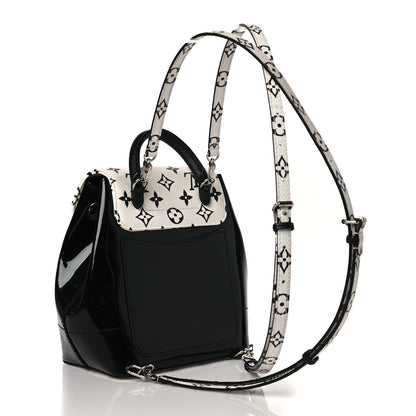 Louis Vuitton Patent Monogram Hot Springs Backpack Black White 3 of 9