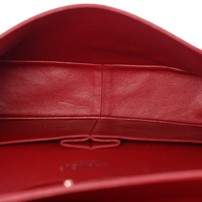 Chanel Caviar Quilted Jumbo Double Flap Dark Red 5 of 13